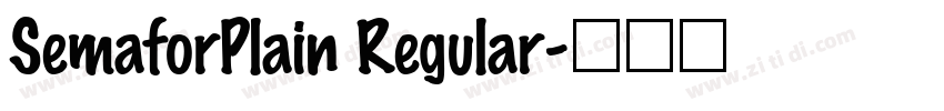 SemaforPlain Regular字体转换